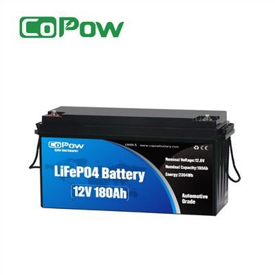 Batterie au lithium pour camping-car 12 V 180 Ah.